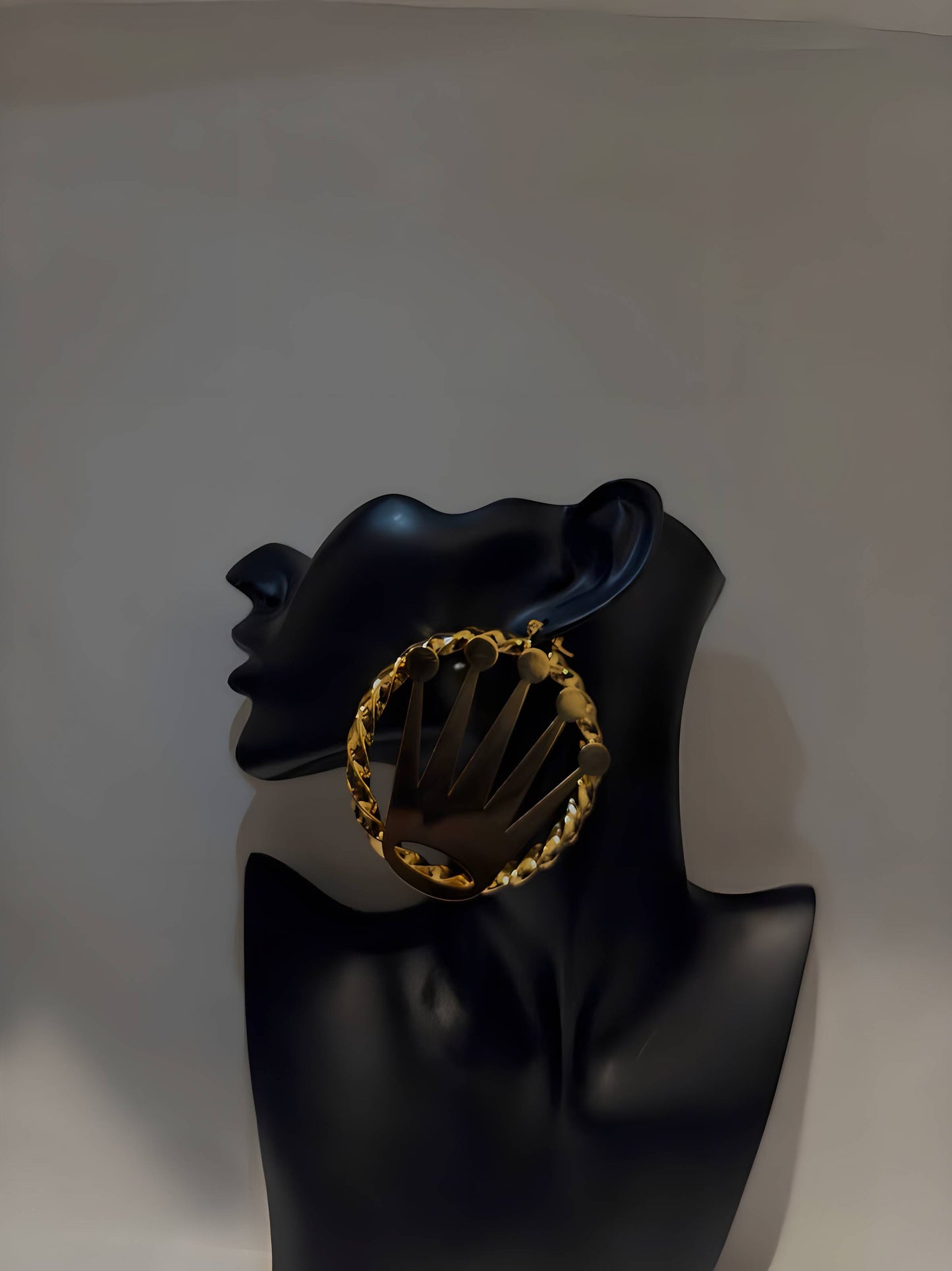 Crown Hoop Earrings