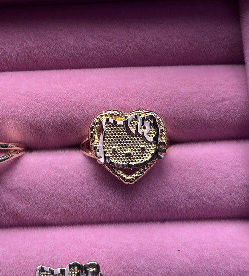 Hello Kitty Heart Nugget Ring