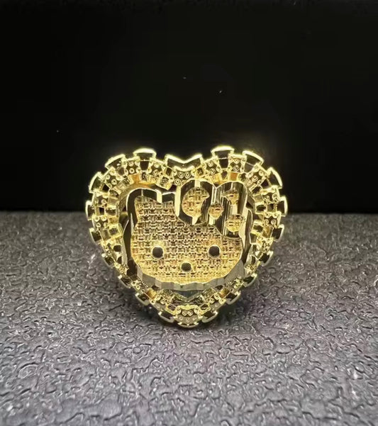 Rolex Heart Hello Kitty Ring